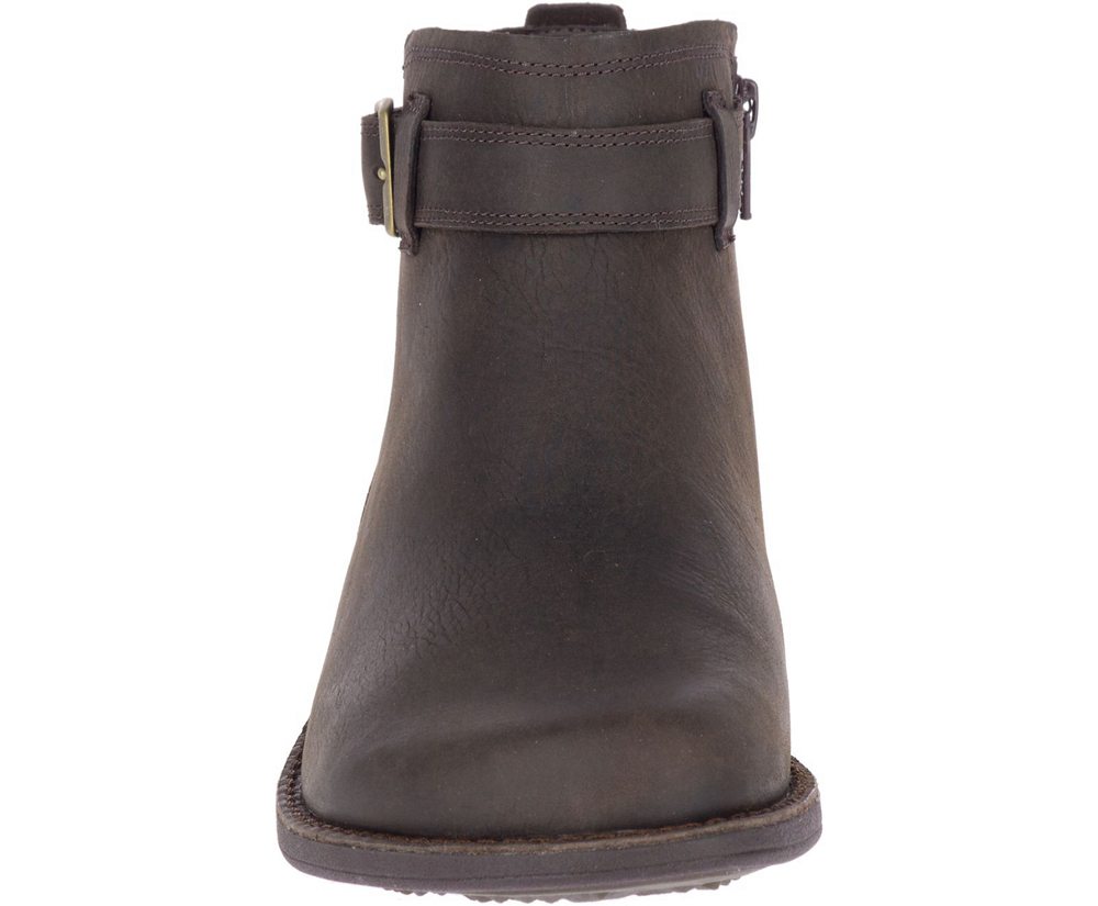 Merrell Boots Brown - Andover Bluff Waterproof - Womens 94JECOSXP